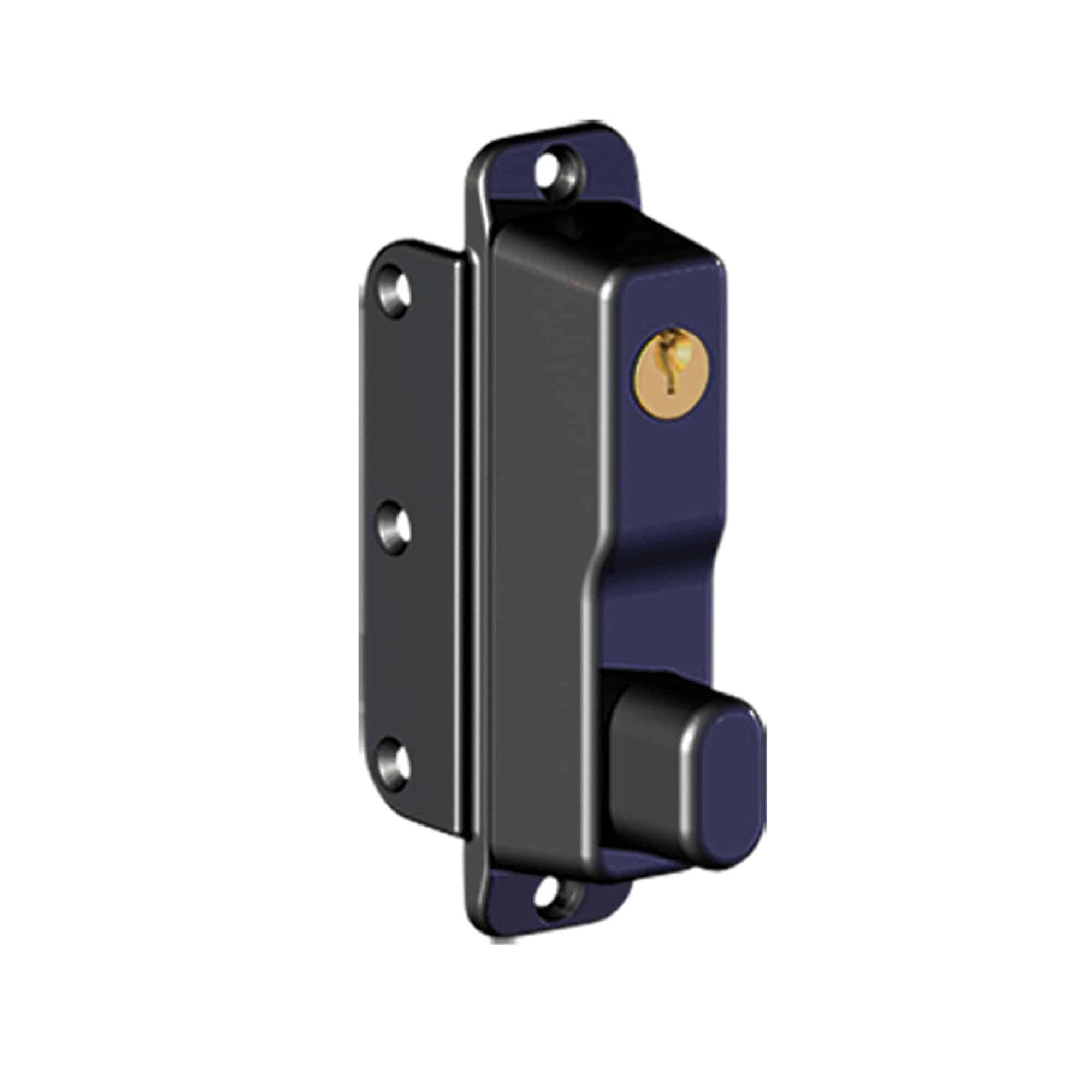 thumbnail image 2 of Keystone Black Zinc Gate Latch - Lockable 2-Sided Design (Keyed Alike) 2 of 11